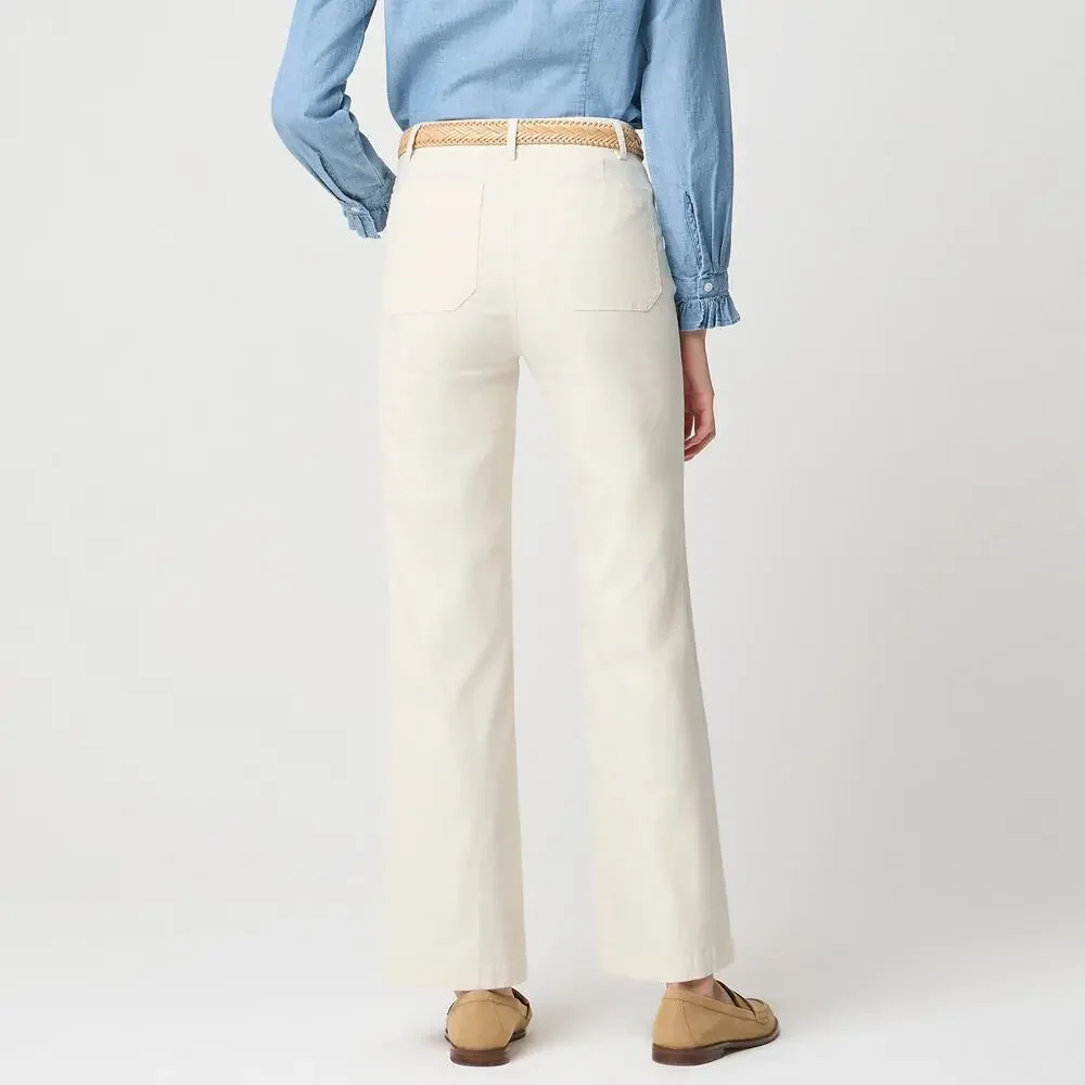 J.Crew Lizzie Wide Leg Pant Natural Ivory Size 25